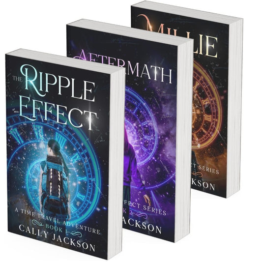 Books 1 to 3 of The Ripple Effect Series by Cally Jackson: The Ripple Effect, Aftermath and Millie, paperbacks